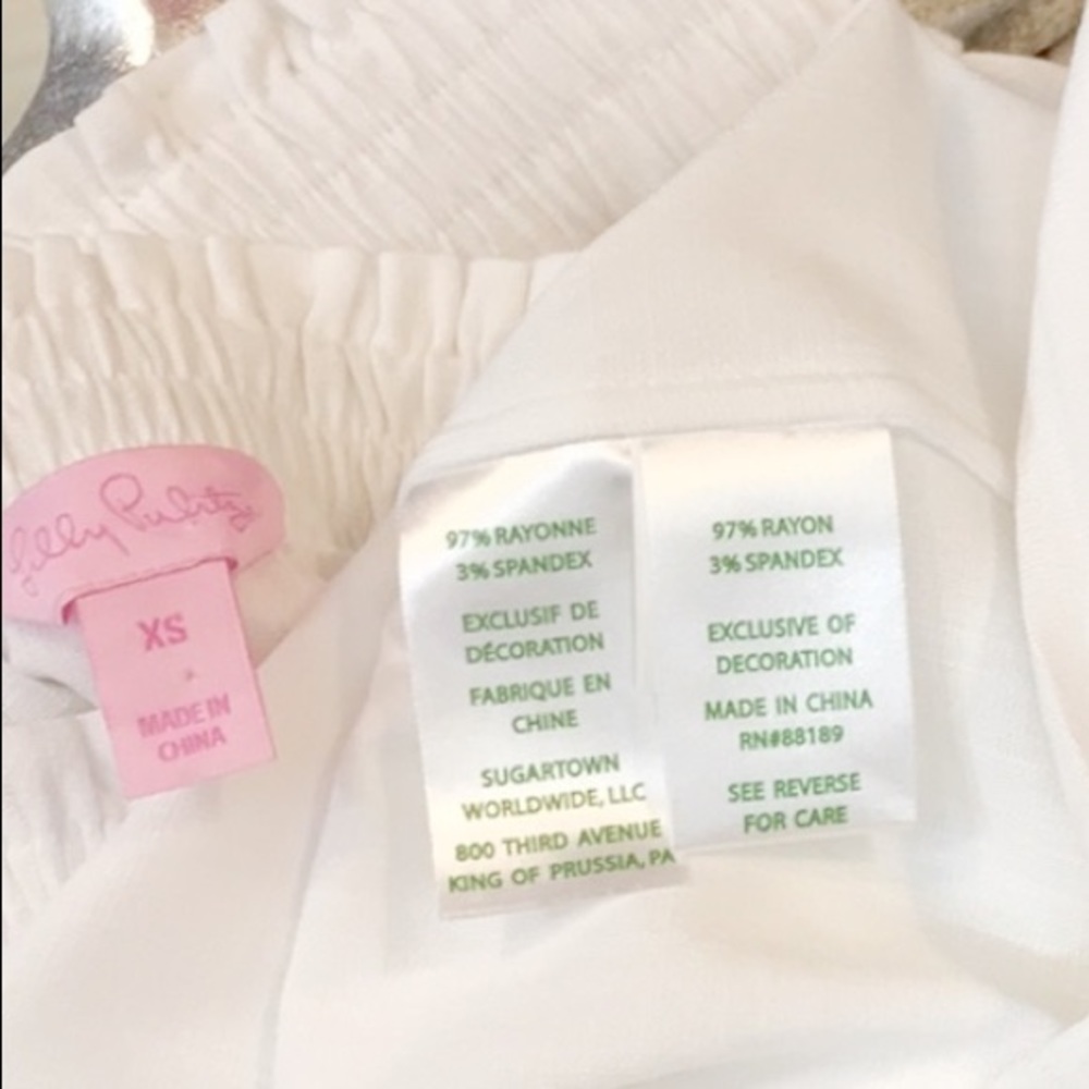 Lily Pulitzer Resort White Moira Off The Shoulder - Picture 6 of 7